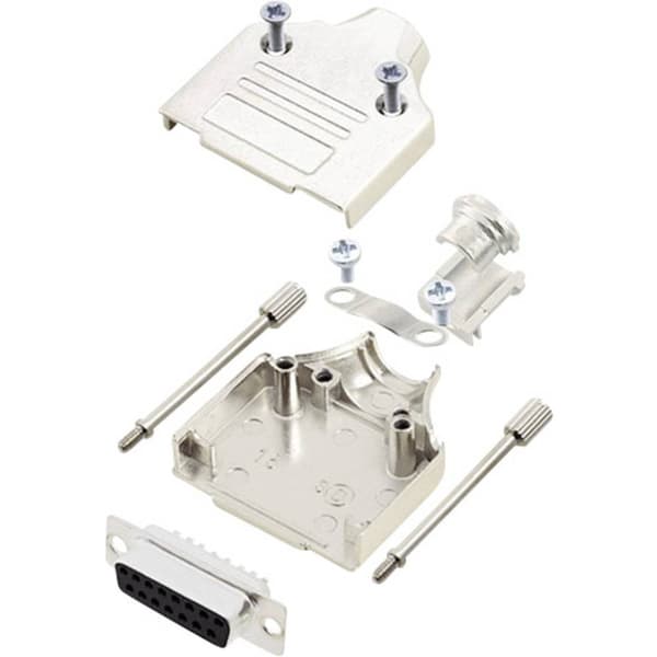 encitech MHDM-15-DBS-K 6355-0005-12 D-Sub honkontakt set 180 ° Antal poler: 15 Lödhona 1 set