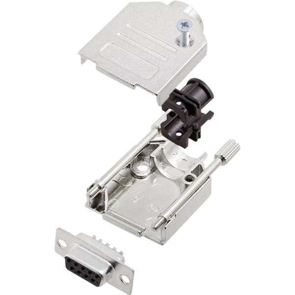 encitech DTZK09-DMS-K 6355-0002-31 D-Sub honkontakt set 180 ° Antal poler: 9 Lödhona 1 set