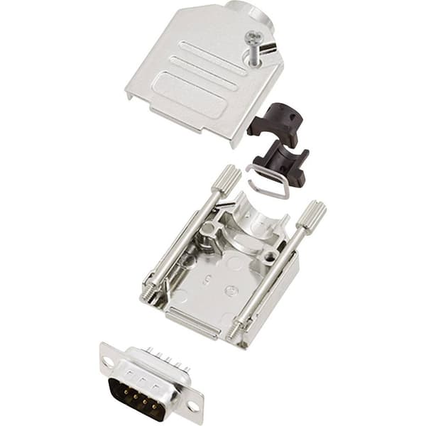 encitech DTCK09-DBP-K 6355-0061-01 D-Sub stiftlist set 180 ° Antal poler: 9 Lödhona 1 set