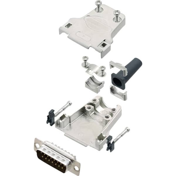 encitech DTZF15-DBP-K 6355-0044-02 D-Sub stiftlist set 180 ° Antal poler: 15 Lödhona 1 set