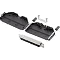 Miniatyrbild 1 av 2: encitech DPPK37-BK-DBS-K 6355-0001-14 D-Sub honkontakt set 180 ° Antal poler: 37 Lödhona 1 set