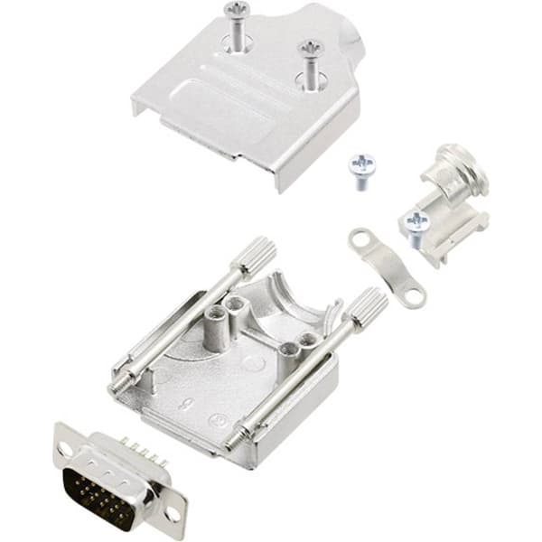 encitech MHDM-09-HDP15-K 6355-0059-01 D-Sub stiftlist set 180 ° Antal poler: 15 Lödhona 1 set
