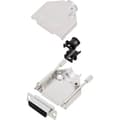 Miniatyrbild 1 av 2: encitech DTZK15-DBS-K 6355-0002-12 D-Sub honkontakt set 180 ° Antal poler: 15 Lödhona 1 set