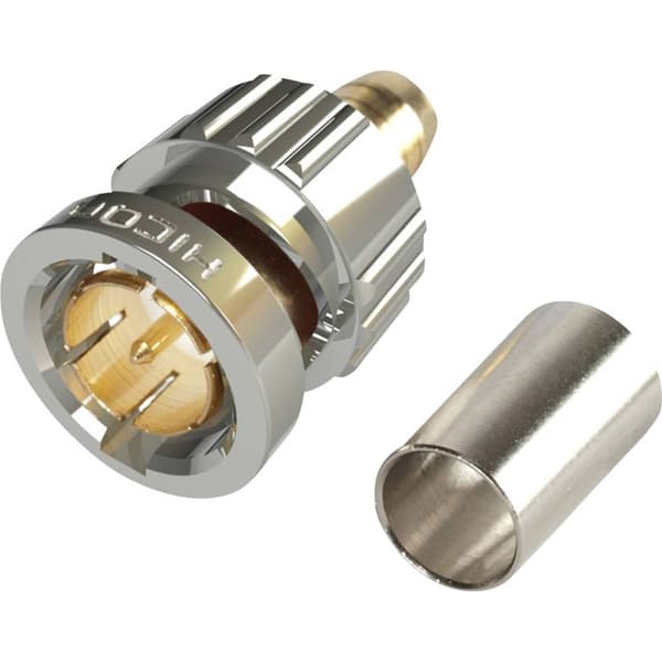 Hicon BNC1.2/5.0-6G BNC-kontaktdon Kontakt hane rak 75 Ω 1 st