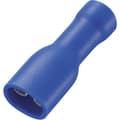 Miniatyrbild 1 av 2: TRU COMPONENTS 737792 Flatstifthylsa Anslutningsbredd: 4.8 mm Anslutningstjocklek: 0.5 mm 180 ° Helisolerad Blå 50 st