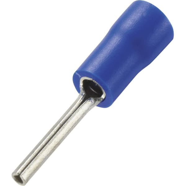 TRU COMPONENTS 739335 Stiftkabelsko 1.50 mm² 2.50 mm² Delisolerad Blå 100 st