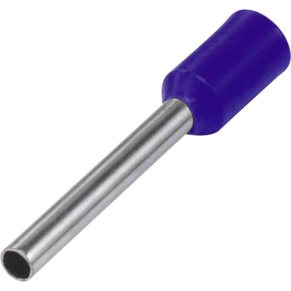 TRU COMPONENTS 1091290 Ändhylsa 2.5 mm² Delisolerad Ljusblå 100 st