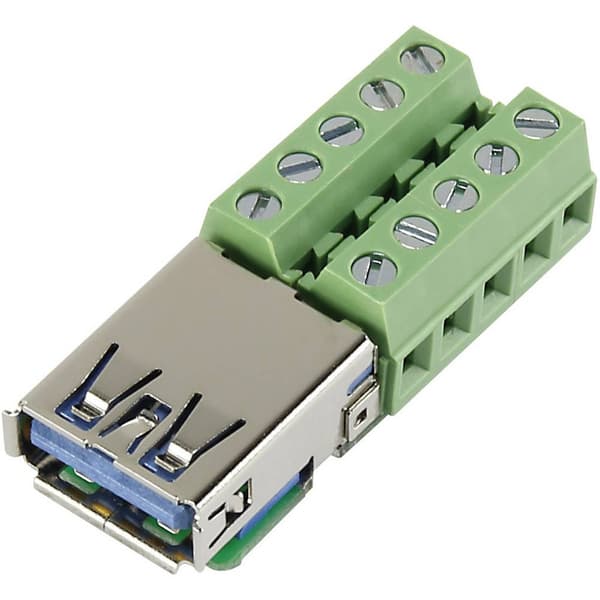 TRU COMPONENTS USB-AFT-2 USB 3.0 anslutningsinbyggnad Hona inbyggd horinsontell Innehåll: 1 st