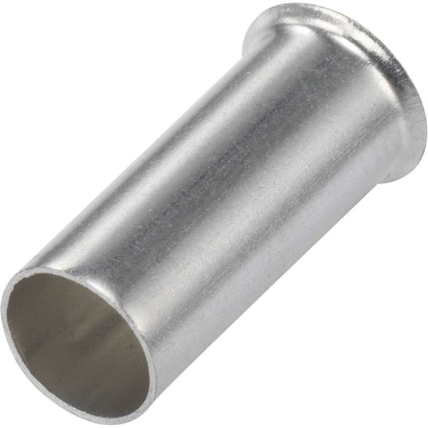 TRU COMPONENTS 1091264 Ändhylsa 10 mm² Oisolerad Metall 100 st