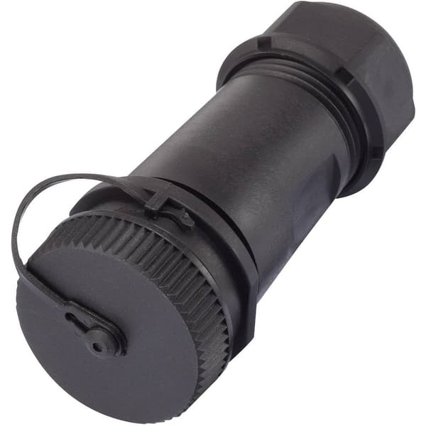 TRU COMPONENTS 1094580 Rundkontakt adapter Kontakt hane rak, Hona rak Totalt antal poler: 3 1 st