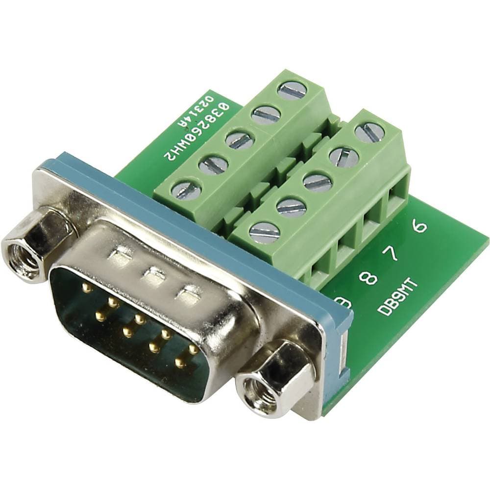 TRU COMPONENTS 1229332 DSUB09M-10TB-2 D-Sub kontakt 90 ° Antal poler: 9 Skruv 1 st