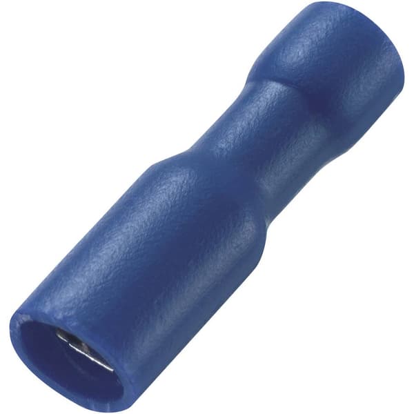 TRU COMPONENTS 1572195 Rundkontaktdon 0.50 mm² 1.50 mm² Stift-Ø: 4 mm Helisolerad Röd 100 st