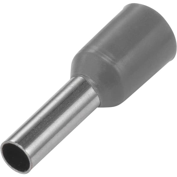 TRU COMPONENTS 1572426 Ändhylsa 4 mm² Delisolerad Grå 100 st