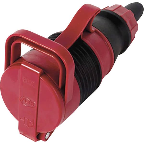 REV 0019221000 Skarvuttag Polykarbonat, Gummi (Konstgjord) 250 V Röd, Svart IP44