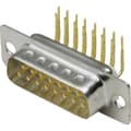 Miniatyrbild 1 av 4: TRU COMPONENTS 1579048 D-Sub stiftlist Antal poler: 15 Lödning 1 st