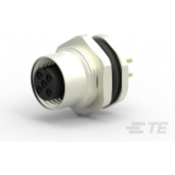 TE Connectivity T4141012051-000 Sensor/ställdon-kontaktdon M12 Hona inbyggd Antal poler (RJ): 5 1 st