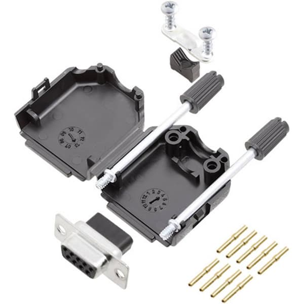 encitech DPPK09-BK-DBCS-K 6355-0078-11 D-Sub honkontakt set 180 ° Antal poler: 9 Crimp 1 st
