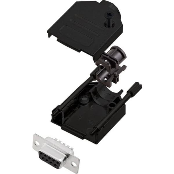 encitech DTZK09-BK-DBS-K 6355-0101-11 D-Sub honkontakt set 180 ° Antal poler: 9 Lödhona 1 st