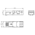 Miniatyrbild 3 av 3: Metz Connect E-DAT INDUSTRY RJ45 1401400810-I Kontakt hane rak Antal poler (RJ) 8P8C Silver 1 st
