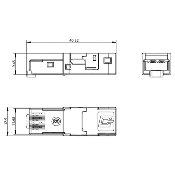 Metz Connect E-DAT INDUSTRY RJ45 1401400810-I Kontakt hane rak Antal poler (RJ) 8P8C Silver 1 st