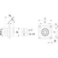 Miniatyrbild 3 av 4: binder 09 0115 300 05 Litet runt anslutningsdon Flänsstickkontakt Totalt antal poler: 5 1 st