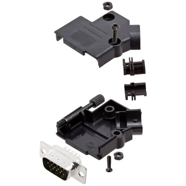 Amphenol L17D45PK-P-25+L717HDB44P D-Sub stiftlist set 45 ° Antal poler: 44 Lödhona 1 st