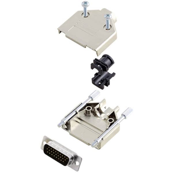 Amphenol L17DTPK-M-15+L717HDA26P D-Sub stiftlist set 180 ° Antal poler: 26 Lödhona 1 st