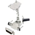 Miniatyrbild 1 av 2: Amphenol L17D45ZF09-RG+L717SDE09P D-Sub stiftlist set 45 ° Antal poler: 9 Lödhona 1 st