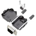 Miniatyrbild 1 av 2: Amphenol L17DPPK09-BK+L717HDE15P D-Sub stiftlist set 180 ° Antal poler: 15 Lödhona 1 st