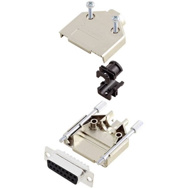 Amphenol L17DTPK-M-25+L77SDB25S D-Sub honkontakt set 180 ° Antal poler: 25 Lödhona 1 st