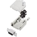 Miniatyrbild 1 av 2: Amphenol L17DTZK09+L77SDE09S D-Sub honkontakt set 180 ° Antal poler: 9 Lödhona 1 st