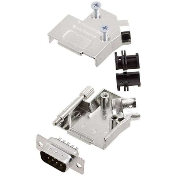 Amphenol L17D45ZK15+L717SDA15P D-Sub stiftlist set 45 ° Antal poler: 15 Lödhona 1 st