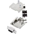 Miniatyrbild 1 av 2: Amphenol L17D45ZK09+L77SDE09S D-Sub honkontakt set 45 ° Antal poler: 9 Lödhona 1 st