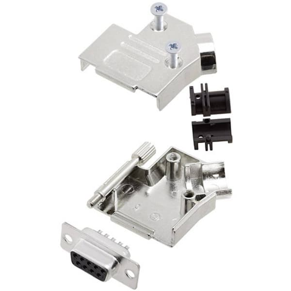 Amphenol L17D45ZK09+L77SDE09S D-Sub honkontakt set 45 ° Antal poler: 9 Lödhona 1 st