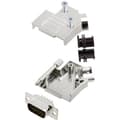 Miniatyrbild 1 av 2: Amphenol L17D45ZK09+L717HDE15P D-Sub stiftlist set 45 ° Antal poler: 15 Lödhona 1 st