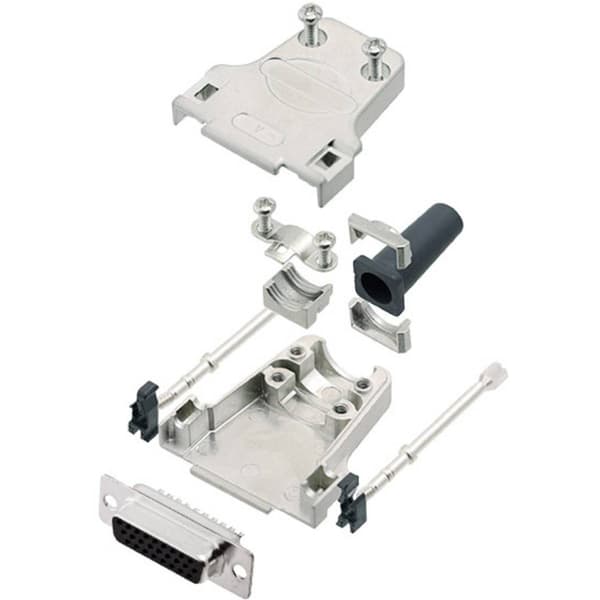 Amphenol L17DTZF09-LJS-RG+L77HDE15S D-Sub honkontakt set 180 ° Antal poler: 15 Lödhona 1 st