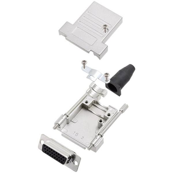 Amphenol L17DTSL09-RG-LJS-T+L77HDE15S D-Sub honkontakt set 180 ° Antal poler: 15 Lödhona 1 st