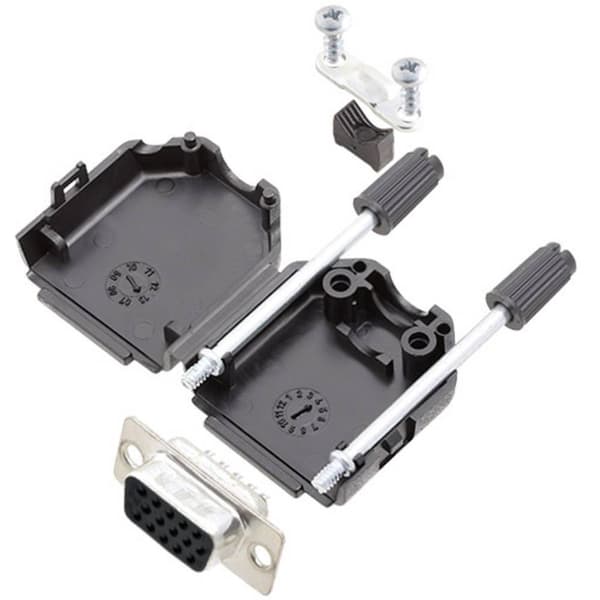 Amphenol L17DPPK37-BK+L77HDC62S D-Sub honkontakt set 180 ° Antal poler: 62 Lödhona 1 st
