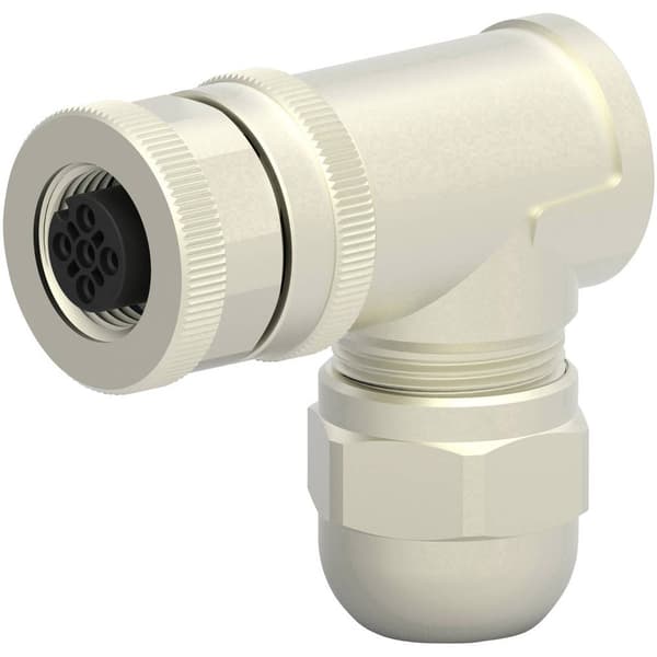 TE Connectivity T4112011041-000 Sensor/ställdon-kontakt, okonfektionerad M12 Hona vinklad Antal poler (RJ): 4 1 st