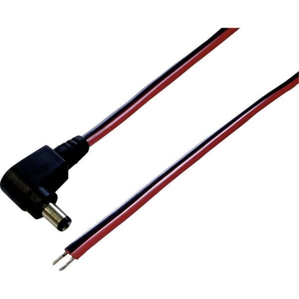TRU COMPONENTS DC-kabel DC-stiftdon - Öppen ände 5.50 mm 2.10 mm 5.00 m 1 st