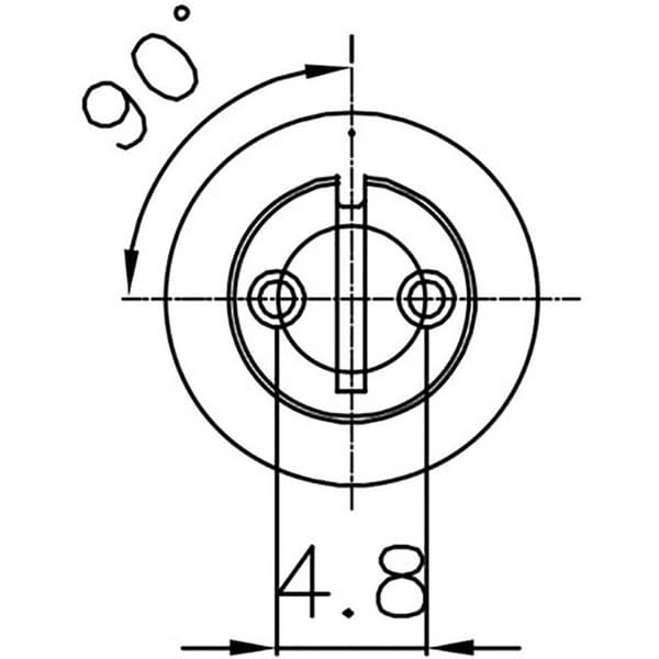 Lutronic 0260 02 Runt anslutningsdon Koppling rak Totalt antal poler: 2 1 st