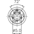 Miniatyrbild 3 av 3: Lutronic 0250 05 Runt anslutningsdon Kontakt hane rak Totalt antal poler: 5 1 st