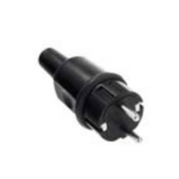 Bachmann 913.173 Stickpropp Gummi, Silikon 250 V Svart IP44
