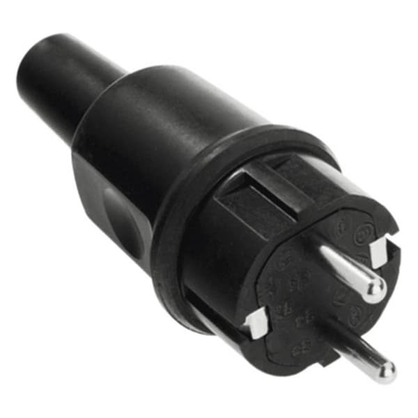 Bachmann 913.173 Stickpropp Gummi, Silikon 250 V Svart IP44