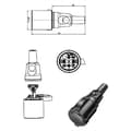 Miniatyrbild 3 av 3: Bachmann 919.177 Skarvuttag Gummi, Silikon 250 V Svart IP44