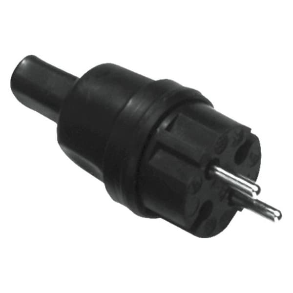 Bachmann 740.002 Kontakt Gummi, Silikon 250 V Svart IP44