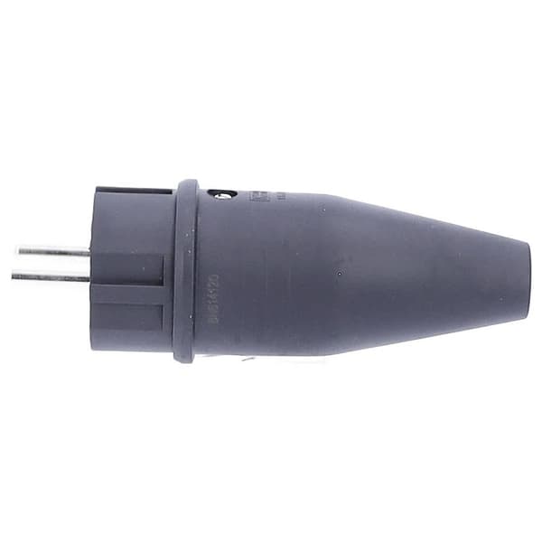 AS Schwabe 60412 Stickpropp Massiv gummi 230 V Svart IP44