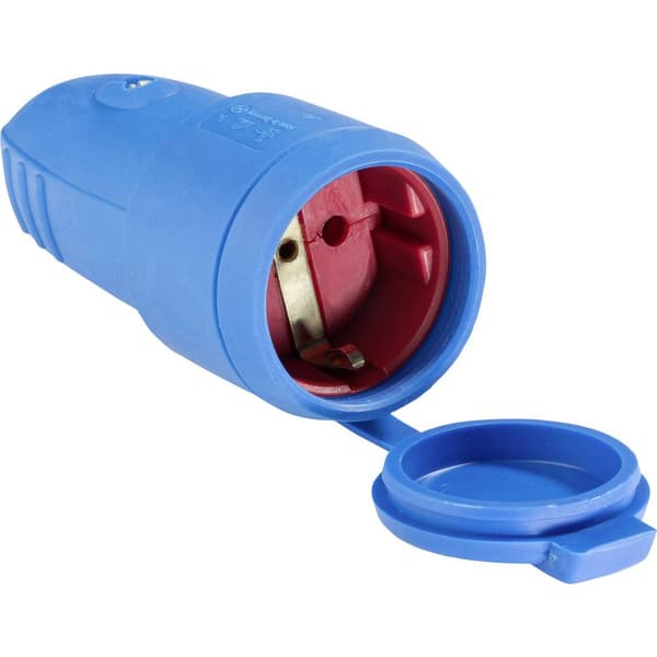 AS Schwabe 62411 Skarvuttag Gummi 230 V Blå IP44