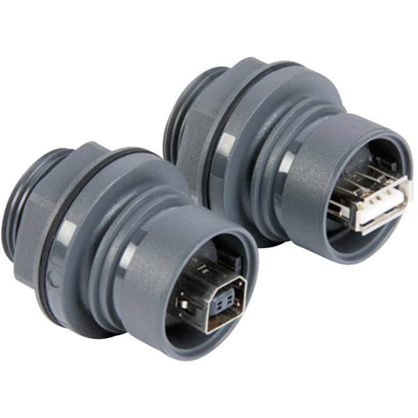 USB-uttag för inbyggnad PXP6042/B Framsida typ B, baksidan typ A PXP6042/B Bulgin Innehåll: 1 st