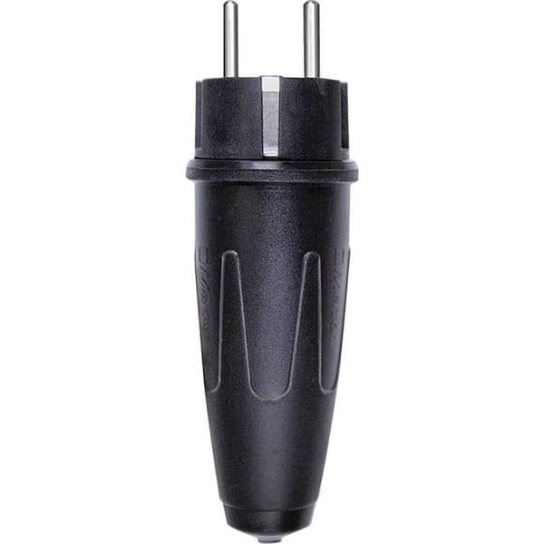 Schneider Electric 123551 Stickpropp Massiv gummi 250 V Svart IP44